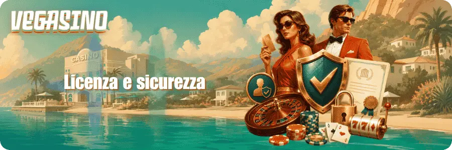 Vegasino IT Licenza e sicurezza di Vegasino